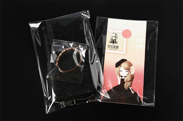 100 sztuk przezroczystych samoprzylepnych torebek z plastikowego oppu - idealne na upominki weselne i biżuterię - Wianko - 14