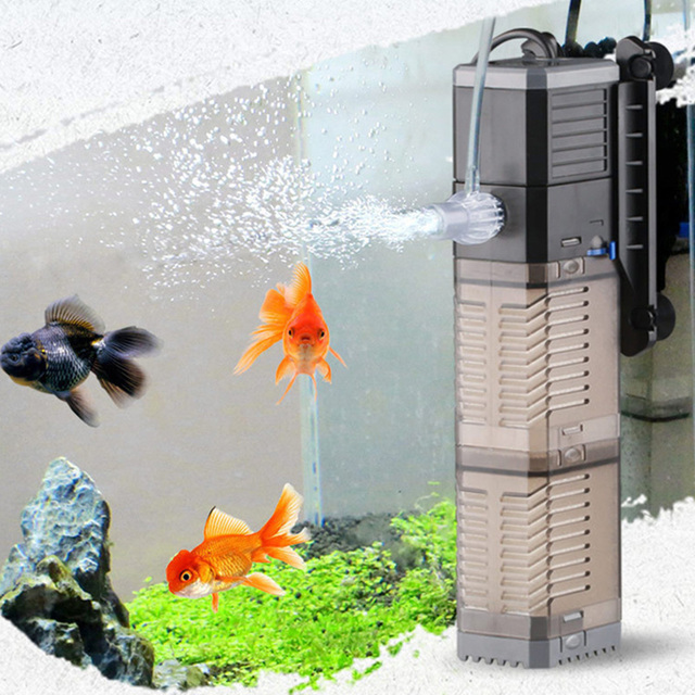 Filtr wewnętrzny Sunsun Fish Tank - zatapialny filtr gąbkowy z funkcją sprężarki powietrza - Wianko - 1