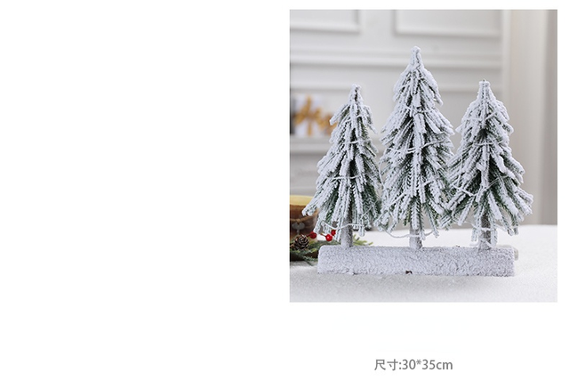 Girlanda żarówkowa LED Lights w kształcie drzewa, biała, PE, świąteczna dekoracja - Wianko - 4