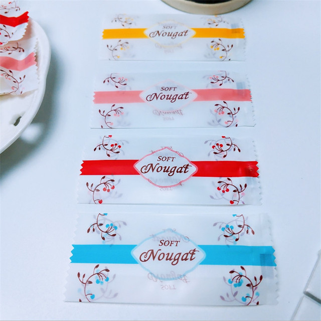 200 sztuk plastikowych torebek do pakowania cukierków należących do kategorii nabiału, wykonanych ręcznie w stylu DIY Nougat - Wianko - 9