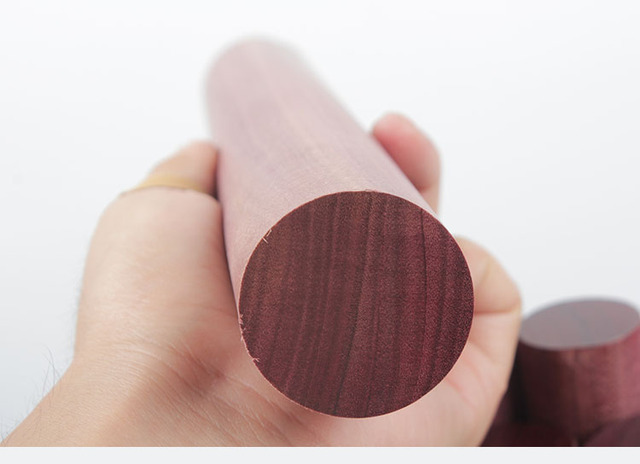 Drewniane kołki rozporowe z fioletowym sercem - blatki do toczenia - uchwyt drewniany - Wianko - 9