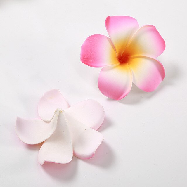 10 sztuk pianki hawaje - sztuczne kwiaty do dekoracji wesel, scrapbookingu i domu - Wianko - 4