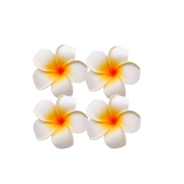 10 sztuk pianki hawaje - sztuczne kwiaty do dekoracji wesel, scrapbookingu i domu - Wianko - 2