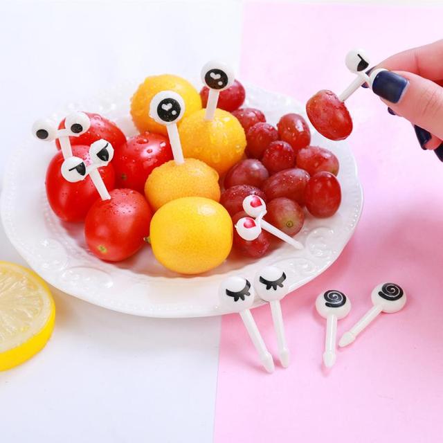 Plastikowe owoce wykałaczki z motywem Cartoon - 10 sztuk na partię - Wianko - 3