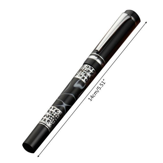 Luksusowy metalowy długopis marmurkowy z kulką 0.5mm - Wianko - 4