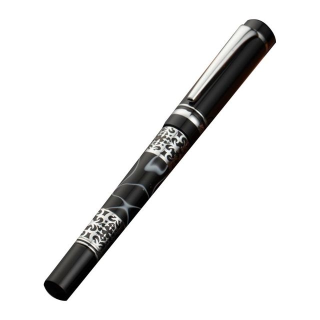 Luksusowy metalowy długopis marmurkowy z kulką 0.5mm - Wianko - 2