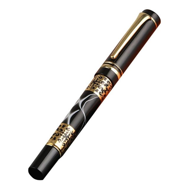 Luksusowy metalowy długopis marmurkowy z kulką 0.5mm - Wianko - 3
