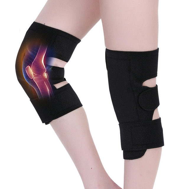 Ochraniacze na kolana z turmalinem i samo ogrzewaniem, 8 magnesów, terapia zapalenia stawów, ulga w bólu, wsparcie stawów - Wianko - 5