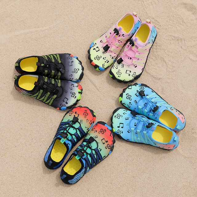 Chłopięce i dziewczęce buty do sportów wodnych Aqua Shoe Barefoot - szybkoschnące, antypoślizgowe, oddychające, idealne na plażę i brodzenie - Wianko - 86