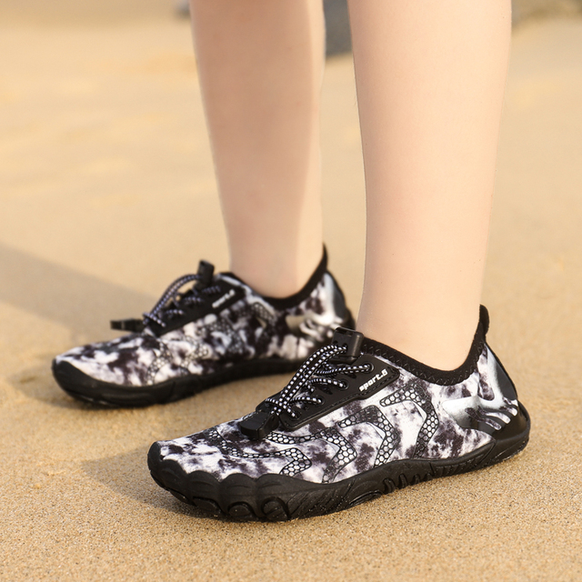 Chłopięce i dziewczęce buty do sportów wodnych Aqua Shoe Barefoot - szybkoschnące, antypoślizgowe, oddychające, idealne na plażę i brodzenie - Wianko - 136