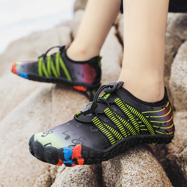 Chłopięce i dziewczęce buty do sportów wodnych Aqua Shoe Barefoot - szybkoschnące, antypoślizgowe, oddychające, idealne na plażę i brodzenie - Wianko - 56