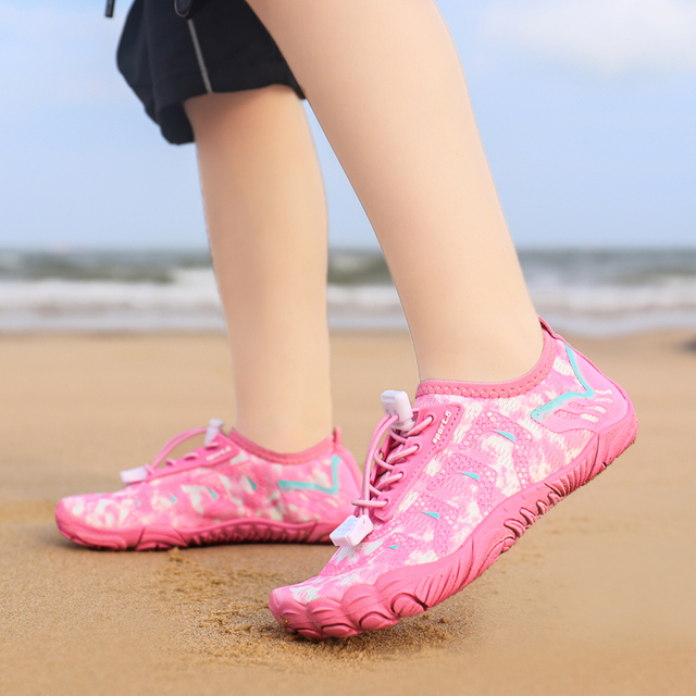 Chłopięce i dziewczęce buty do sportów wodnych Aqua Shoe Barefoot - szybkoschnące, antypoślizgowe, oddychające, idealne na plażę i brodzenie - Wianko - 132
