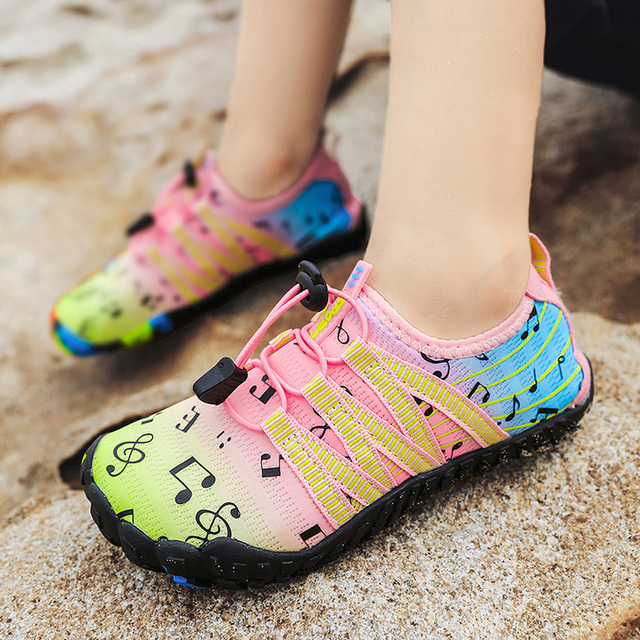 Chłopięce i dziewczęce buty do sportów wodnych Aqua Shoe Barefoot - szybkoschnące, antypoślizgowe, oddychające, idealne na plażę i brodzenie - Wianko - 52