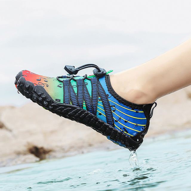 Chłopięce i dziewczęce buty do sportów wodnych Aqua Shoe Barefoot - szybkoschnące, antypoślizgowe, oddychające, idealne na plażę i brodzenie - Wianko - 60