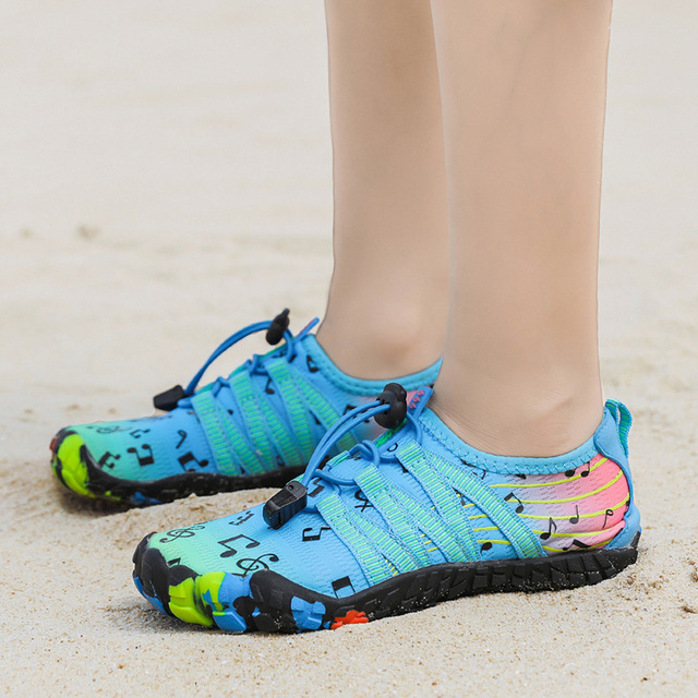 Chłopięce i dziewczęce buty do sportów wodnych Aqua Shoe Barefoot - szybkoschnące, antypoślizgowe, oddychające, idealne na plażę i brodzenie - Wianko - 32