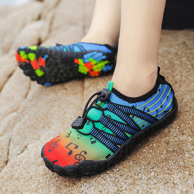 Chłopięce i dziewczęce buty do sportów wodnych Aqua Shoe Barefoot - szybkoschnące, antypoślizgowe, oddychające, idealne na plażę i brodzenie - Wianko - 58