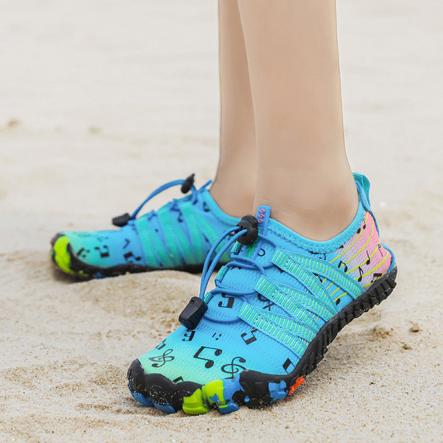 Chłopięce i dziewczęce buty do sportów wodnych Aqua Shoe Barefoot - szybkoschnące, antypoślizgowe, oddychające, idealne na plażę i brodzenie - Wianko - 33
