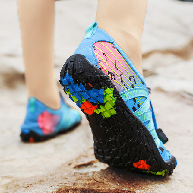 Chłopięce i dziewczęce buty do sportów wodnych Aqua Shoe Barefoot - szybkoschnące, antypoślizgowe, oddychające, idealne na plażę i brodzenie - Wianko - 55