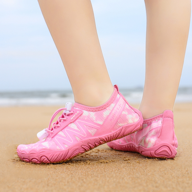 Chłopięce i dziewczęce buty do sportów wodnych Aqua Shoe Barefoot - szybkoschnące, antypoślizgowe, oddychające, idealne na plażę i brodzenie - Wianko - 200