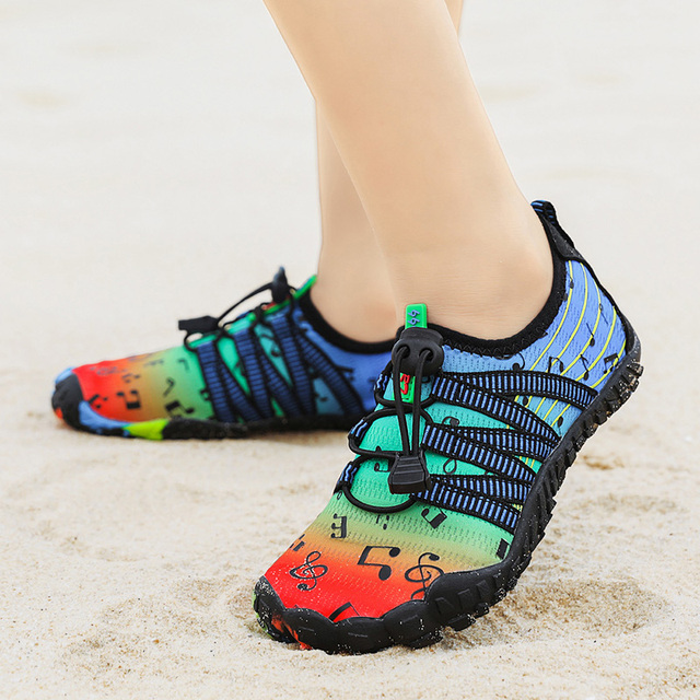 Chłopięce i dziewczęce buty do sportów wodnych Aqua Shoe Barefoot - szybkoschnące, antypoślizgowe, oddychające, idealne na plażę i brodzenie - Wianko - 41