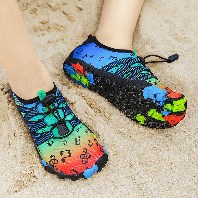 Chłopięce i dziewczęce buty do sportów wodnych Aqua Shoe Barefoot - szybkoschnące, antypoślizgowe, oddychające, idealne na plażę i brodzenie - Wianko - 42