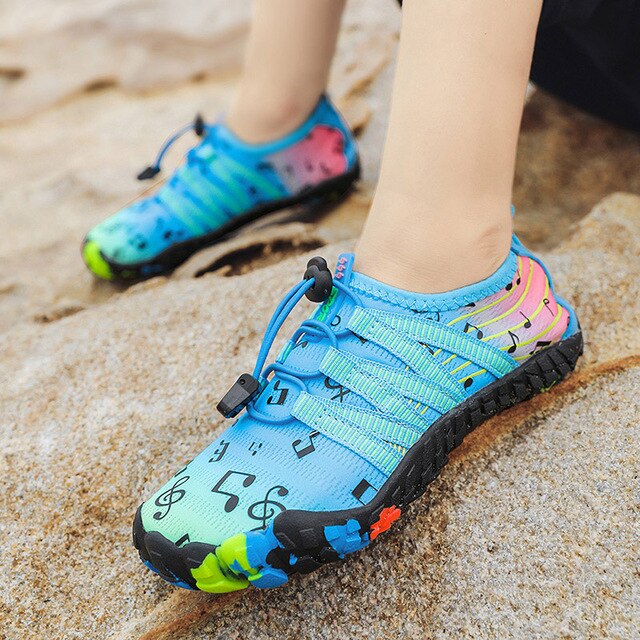 Chłopięce i dziewczęce buty do sportów wodnych Aqua Shoe Barefoot - szybkoschnące, antypoślizgowe, oddychające, idealne na plażę i brodzenie - Wianko - 54