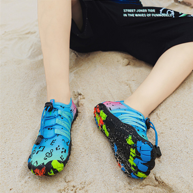 Chłopięce i dziewczęce buty do sportów wodnych Aqua Shoe Barefoot - szybkoschnące, antypoślizgowe, oddychające, idealne na plażę i brodzenie - Wianko - 16