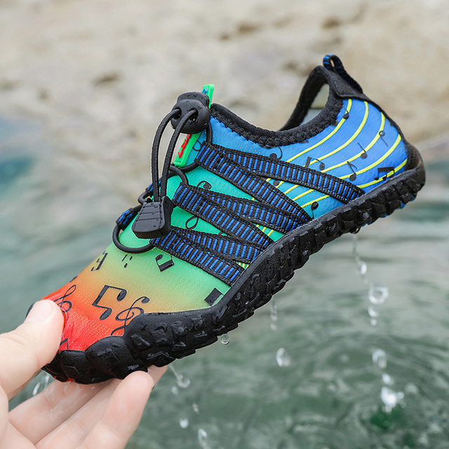 Chłopięce i dziewczęce buty do sportów wodnych Aqua Shoe Barefoot - szybkoschnące, antypoślizgowe, oddychające, idealne na plażę i brodzenie - Wianko - 61