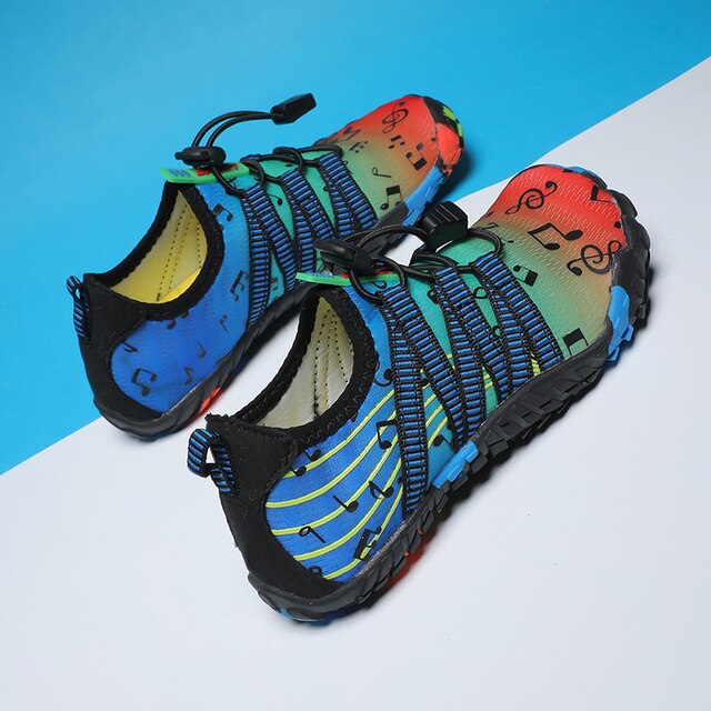 Chłopięce i dziewczęce buty do sportów wodnych Aqua Shoe Barefoot - szybkoschnące, antypoślizgowe, oddychające, idealne na plażę i brodzenie - Wianko - 69