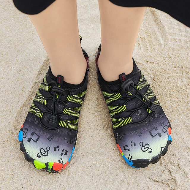 Chłopięce i dziewczęce buty do sportów wodnych Aqua Shoe Barefoot - szybkoschnące, antypoślizgowe, oddychające, idealne na plażę i brodzenie - Wianko - 26