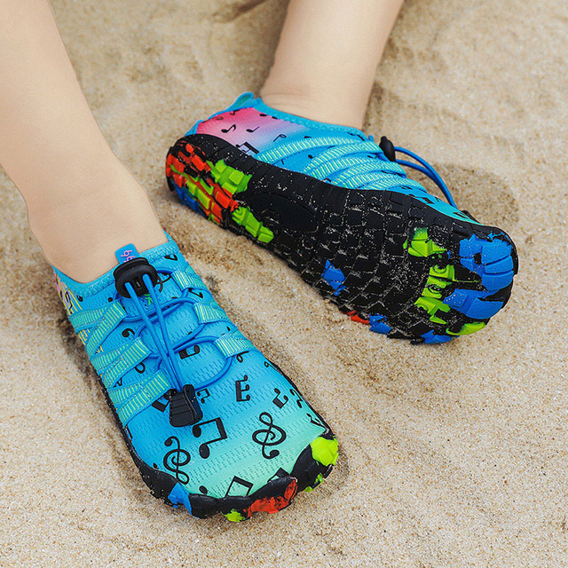 Chłopięce i dziewczęce buty do sportów wodnych Aqua Shoe Barefoot - szybkoschnące, antypoślizgowe, oddychające, idealne na plażę i brodzenie - Wianko - 36