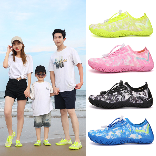 Chłopięce i dziewczęce buty do sportów wodnych Aqua Shoe Barefoot - szybkoschnące, antypoślizgowe, oddychające, idealne na plażę i brodzenie - Wianko - 91