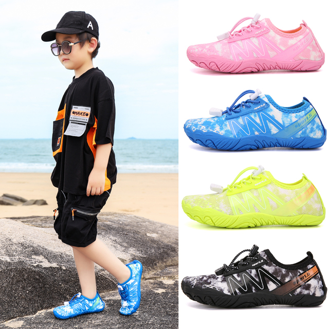 Chłopięce i dziewczęce buty do sportów wodnych Aqua Shoe Barefoot - szybkoschnące, antypoślizgowe, oddychające, idealne na plażę i brodzenie - Wianko - 145