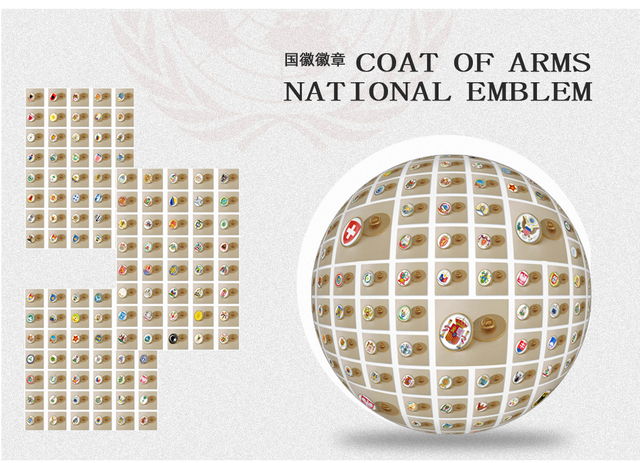 Broszka narodowa zjednoczonych Emiratów Arabskich - herb, mapa, flaga, godło - Wianko - 2