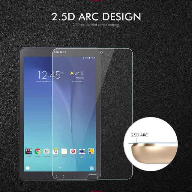 Szkło hartowane do tabletu Samsung Galaxy Tab E 9.6 cala T560/T561 Ultra-przezroczysta folia ochronna (2 szt.) - Wianko - 5
