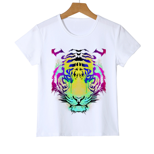 Dziewczęcy T-shirt z nadrukiem tygrysa — Najwyższa jakość i niepowtarzalny design - Wianko - 1