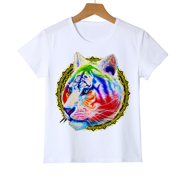 Dziewczęcy T-shirt z nadrukiem tygrysa — Najwyższa jakość i niepowtarzalny design - Wianko - 3