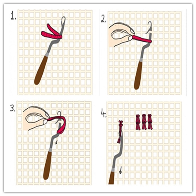 Zestaw 10 rolek pre-cut zatrzask nici przędzy do haftu latch hook - akcesoria do projektów DIY poszewki na poduszki, koce, dywany i szycia - Wianko - 17