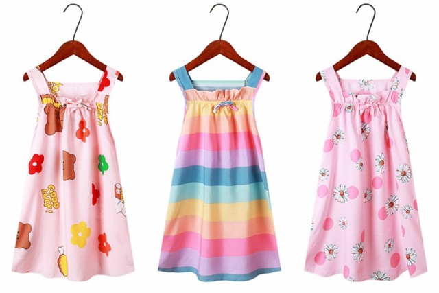 Nowe letnie sukienki dziecięce 2-11 lat z nadrukiem - kolorowe, wieczorowe, dziewczęce sukienki snu - Wianko - 9