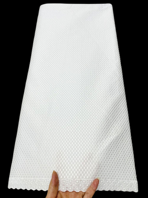 Biała polska bawełniana koronka dla mężczyzn z wysoką jakością +5 jardów - Wianko - 5