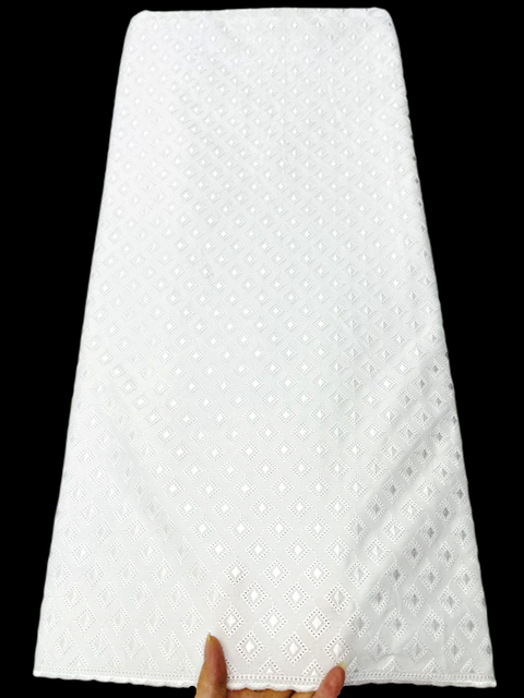 Biała polska bawełniana koronka dla mężczyzn z wysoką jakością +5 jardów - Wianko - 3