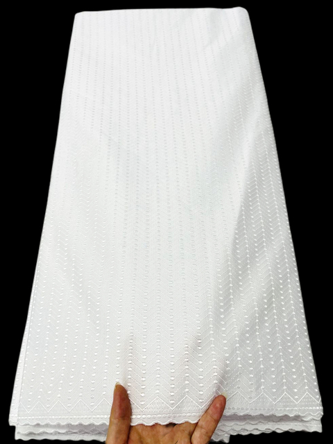 Biała polska bawełniana koronka dla mężczyzn z wysoką jakością +5 jardów - Wianko - 4