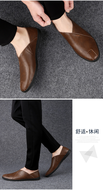 Męskie letnie skórzane buty do biura i na specjalne okazje, oddychające, cienkie i modne - Wianko - 23