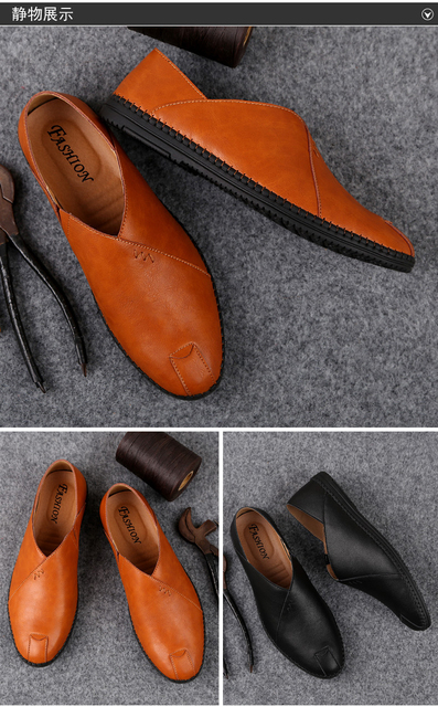 Męskie letnie skórzane buty do biura i na specjalne okazje, oddychające, cienkie i modne - Wianko - 9
