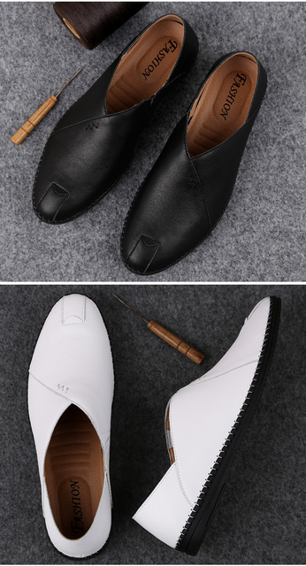 Męskie letnie skórzane buty do biura i na specjalne okazje, oddychające, cienkie i modne - Wianko - 10