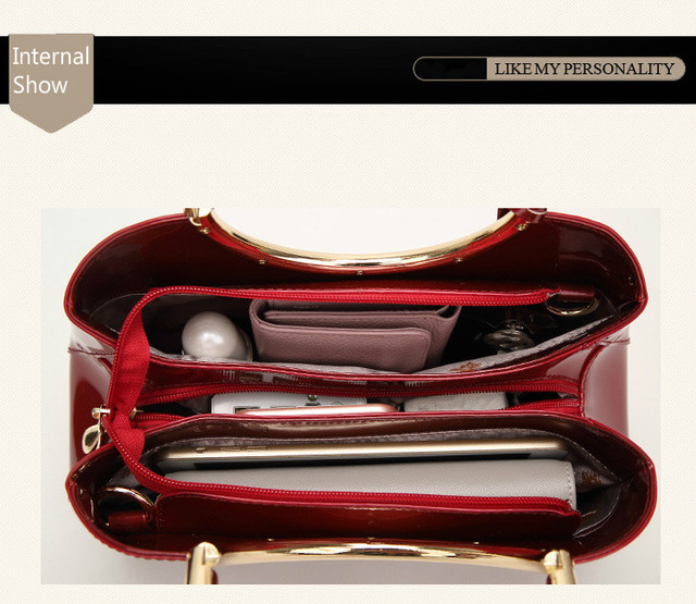 Luksusowa torebka damska projektantki - czerwono-biała Tote Bag, skórzana moda na ramię - Wianko - 29