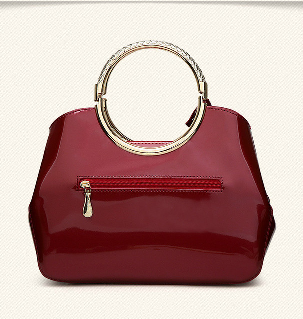Luksusowa torebka damska projektantki - czerwono-biała Tote Bag, skórzana moda na ramię - Wianko - 19