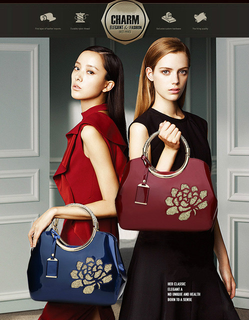 Luksusowa torebka damska projektantki - czerwono-biała Tote Bag, skórzana moda na ramię - Wianko - 2