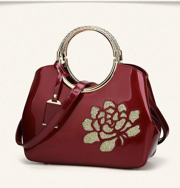 Luksusowa torebka damska projektantki - czerwono-biała Tote Bag, skórzana moda na ramię - Wianko - 18