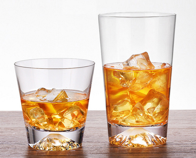 Zestaw 4 szklanek do whisky Collins - Mountain Rocks, szklane, ręcznie dmuchane, staroświeckie - Wianko - 3